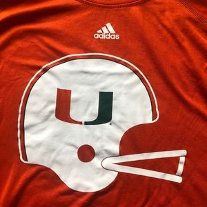 University Of Miami Football Shirt - Team Issued